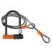 Kryptonite Evolution Mini 7 Lock with 4 Foot Kryptoflex Cable Combo Black/Orange 4 Ft