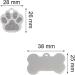 Personalized Dzsomt Dog Stark - 20 Aluminum Dog Bones for Small & Medium Dogs & Cats | Custom Pet Tags - Buy Online on SooperMarket.com