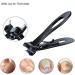 BYCUFF Nail Clipper Set Thick Toenail & Fingernail Cutter with Wide Jaw Opening Stainless Steel Nail File Ingrown Manicure Pedicure Kit for Men & Women Black - Buy Online on SooperMarket.com