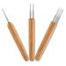 Dreadlock Crochet Hooks Set with Bamboo Handle - 0.75mm Hooks (1, 2, 3) for Hair Weaving - Dreadlock Tool Set - Buy Online on SooperMarket.com