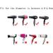 Black Portable 5PCS Hair Dryer Nozzle Replacement Set - Hairdressing Styling Tool for Home & Salon - Buy Online on SooperMarket.com