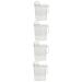 FOYTOKI 4pcs Laundry Storage Box Laundry Holder Basket Lotion Plastic Transparent