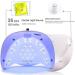 UV LED Nail Lamp - Gel Nail Polish Dryer with Auto Sensor and 4 Timer Settings - White - Buy Online on SooperMarket.com
