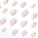 Buy Luvadeyo 24 Pcs Pressed False Nails - Pink & White Medium Long Glue-On Nails for Women & Girls - International Shipping Available - Buy Online on SooperMarket.com