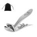 INGJIA Ergonomic Nail Clippers for Seniors - Ergonomic Nail Clippers for Thick Nails Premium Steel Nail Scissors with Collection Container for Men and Women