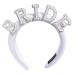 Bride Headband for Bridal Shower Bachelorettes Party Artificial Pearl Hairhoop Elegant Headband CarnivalParty Headpiece Velvet style