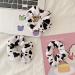 KDDOM Cow Pattern Velvet Hair Scrunchie Set - 2 PCS Elastic Hair Ties for Girls and Women - Buy Online on SooperMarket.com