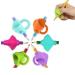 Mavurakids ergonomic writing aid Penalty pencil pencil pencil grips for children right and left-handed pen holder writing handle Pencil holder writing assistance 6er set colors randomly