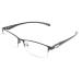 Photochrome glasses comfortable design semicircular frame multifocal reading glasses synthetic resin lens blue light blocking for watching walks and running (+200)