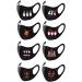 5/8PCS Unisex Adult Protective_Cover_Mask_Face For Christmas Colorful Washable Reusalbe Ice Silk