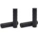 2 Pairs Soft BMX MTB Cycle Road Mountain Bicycle Scooter Bike Handle bar Rubber End Grip BLACK