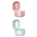 harayaa 2-part prosthesis case with perforated basket transparent braces