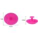 Soft Silicone Facial Cleansing Pad - Exfoliating Scrubber & Shower Sponge for Blackhead Removal - Rosy Color - Buy Online on SooperMarket.com