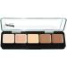 Graftobian HD Glamour Cr me Foundation Palette (Highlight & Contour Light) - High Definition 5 Color Makeup Palette  Cream Based Hi-Lite and Contour Palette  Full Coverage - Light Skin Shades Light Contour