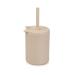 Straw Cups for Toddlers 12M+  Silicone Baby Cup with Straw Non-smell  Silicone Straw Cup 5oz. New- Milk