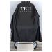TRU BARBER Silicone neck cape, 100% Polyester, light weight cape and Waterproof, Professional Cape with Snap Closure Hair Salon Cutting Cape, Barber Cape, Barbershop cape, 50" x 58 (Black/White)