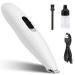 Dog Clippers Welltop Dog Grooming Clippers Low Noise USB Rechargeable Pet Hair Trimmer Cordless Clippers for Small Dogs Cats Pet Electric Clipper for Hair Around Face Eyes Ears Paws Rump (White)