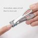 OUHUAN 2x Set Thick Toenail & Fingernail Cutter with Wide Opening Stainless Steel Silver & Black - Buy Online on SooperMarket.com