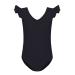 HIPPOSEUS Team Basic Long Sleeve and Short Sleeve Leotard for Girls and Toddles Gymnastics Dance Ballet, AM0019 Srl Black 8-9Years(Height 50-53inches)