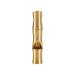 VGEBY 2Pcs Mini Survival Brass Whistles Loud Signal Whistles Bamboo Joint Whistles for Camping Hiking
