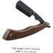 Didiseaon Wooden Razor Manual Shaver - Portable Clip-on Stainless Steel Eyebrow Trimmer | Old Fashioned Foldable Tool Holder for Precision Grooming - Buy Online on SooperMarket.com