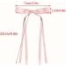 Hair Clip Bow Y2K Style Balletcore Long Bow Flat Clips Balletcore Hairpin Bow Elegant Hair Clip for Bunches D type 6 piece set - Buy Online on SooperMarket.com
