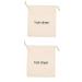 Gogogmee 2pcs Hair Dryer Storage Bag Toiletry Hair Dryer Dust Bag Pouches Store Blowdryer Bag Fabric Beige