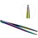 1PC Rainbow Color Slant Tweezer Professional Stainless Steel Slant Tip Tweezer Best Precision Eyebrow Tweezer Hair Removal Tweezer Cosmetic Beauty Tool For Men & Women tweezers - Buy Online on SooperMarket.com