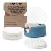 New Lastround Reusable Cotton Pads | Eco-Friendly Washable Sardmasal Pads in Blue | Made in Denmark - Buy Online on SooperMarket.com