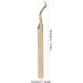 Professional Stainless Steel Eyelash Extension Tweezers - Durable & Precision Beauty Tools - Golden Edition - Buy Online on SooperMarket.com