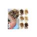 Tsugar hair tie / hair tie / hair tie with rubber band synthetic hair for wrapping for hair nodes bun ponytail extension (D)
