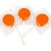 Orange Colored and Orange Flavored Hard Candy Lollipops - Oh! Nuts (1 LB bag)
