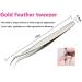 Yimart Professional Eyebrow Tweezer Set - Stainless Steel Eye Lashes Tweezers Kit for False Eyelash Extensions - 7Pcs Makeup Tool Set - Buy Online on SooperMarket.com