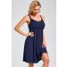 Sosolism Women's Dark Blue Nursing Nightdress - Padded Lace Trim Maternity Dress - Buy Online on SooperMarket.com
