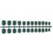 Dajidafu 24 Pieces Square Head Frosted Coffin False Nails DIY Exquisite French Style Unique Elegant Colour-fast Acrylic Nail 15blackish green - Buy Online on SooperMarket.com
