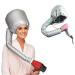 JORCEDI Portable Soft Bonnet Hair Blow Dryer Attachment, Soft Adjustable Large Drying Bonnet for Hand Held Dryer, Easy To Use For Natural Curly Textured Hair Care, Speeds Up Drying Time at Home