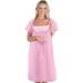 Abiha Labor and Delivery Gown - Stylish Maternity Nightgown for Hospital Stay - Pink L-XL - Buy Online on SooperMarket.com