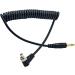 3.5mm Plug Male Flash PC Sync Coiled Cable 12 inch for Studio Photography - Buy Online on SooperMarket.com