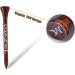 MAZEL Natural Wood/Bamboo Golf Tees 2 3/4 & 3 1/4 - Pack of 50 or 120 | Reduce Friction, Side Spin | Durable & Stable | Black & Brown - Buy Online on SooperMarket.com