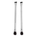 Slanted Eyebrow Brush Professional Double Ended Ergonomic Silver Portable 2pcs Eyeshadow Brush Makeup for Party