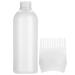 Hair Dyeing Bottle with Graduated Scale for Brush Shampoo Hair Color Oil Comb Applicator Tool Professional Hair Dye Brush Bottle(White)