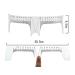 2PCS Plastic Tattoo Eyebrow Grooming Stencil & Measure Tools - White - Buy Online on SooperMarket.com