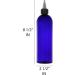 BRIGHTFROM 16 oz Twist Top Applicator Bottles 2 Pack - BPA-Free PET, Refillable, Multi Purpose Squeeze Empty Plastic Bottles with Black Nozzle (Blue) - Buy Online on SooperMarket.com