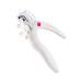 JZF Acrylic Nail Clipper Professional Adjustable Stainless Steel Artificial Nail Clipper Gel False Nails Tips Cutter for Nail Art Manicure Tool (White)
