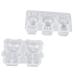 MAGICLULU Silicone Animals 2pcs Coaster Bear Mold Dessert Cake Adorable Pendants Crystal Baking Resin Earring DIY Cartoon Doll 11.5X6.3X2.4CM White