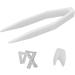 Plated English Letter X Teeth Brace Metal Fashionable Teeth Decoration Jewelry for Party (Silver Color) - Buy Online on SooperMarket.com