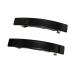 2pcs Large Rectangular French Design Hair Barrette Clip Pins Grips Smooth Elegant Womens Girls Hair Clips Slides Accessories Length 8CM (2pcs Black)