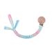Tian-K pacifier chain baby clip made of beech wood handmade from cotton woven diy pacifier chain chain ecologically baby silent dummy pacifier chain leash 7