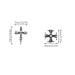Shop Wakihong 60 Pcs Cross Nail Art Earrings - DIY Goth Nail Charms & Accessories for Stunning Manicure Decorations | Antique Silver - Buy Online on SooperMarket.com