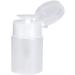 Nail Dispenser Bottle Cleaner Pump Empty Plastic Bottle for Nail Polish Remover Liquid 60 ml Transparent Bottle (White) - Buy Online on SooperMarket.com
